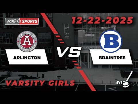 Arlington High School Girls Varsity Hockey vs Braintree, December 22nd, 2025