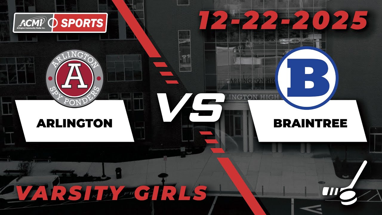 Arlington High School Girls Varsity Hockey vs Braintree, December 22nd, 2025