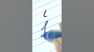 How to write Capital letter L | Cursive writing A to Z #cursivewriting #handwriting  #shorts