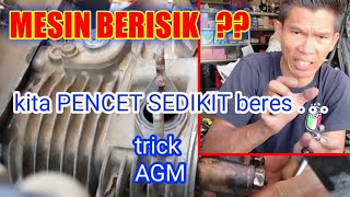 cara MENGATASI  mesin motor BERISIK KASAR saat di tarik gas nya