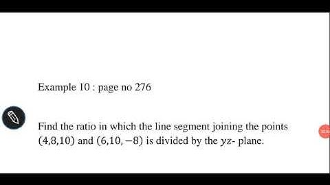 find ratio divided by yz plane