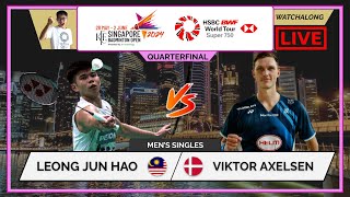 LEONG JUN HAO 🇲🇾 vs. VIKTOR AXELSEN 🇩🇰 LIVE! Singapore Open 24' 新加坡公开赛 QFs | Darence's Watchalong