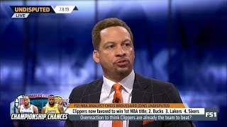 UNDISPUTED | Chris Broussard think Kawhi's Clippers are not enough to beat LeBron's Lakers in West