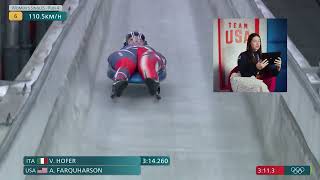 Run Reaction: Ashley Farquharson recaps her Olympic bronze medal in luge