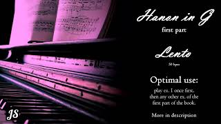 Lento - Backing track in G for Piano Hanon exercises (part one)