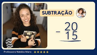 QUANTO É 20 MENOS 15 | 20-15 | PROFESSORA DE MATEMÁTICA SUBTRAÇÃO 2° ANO