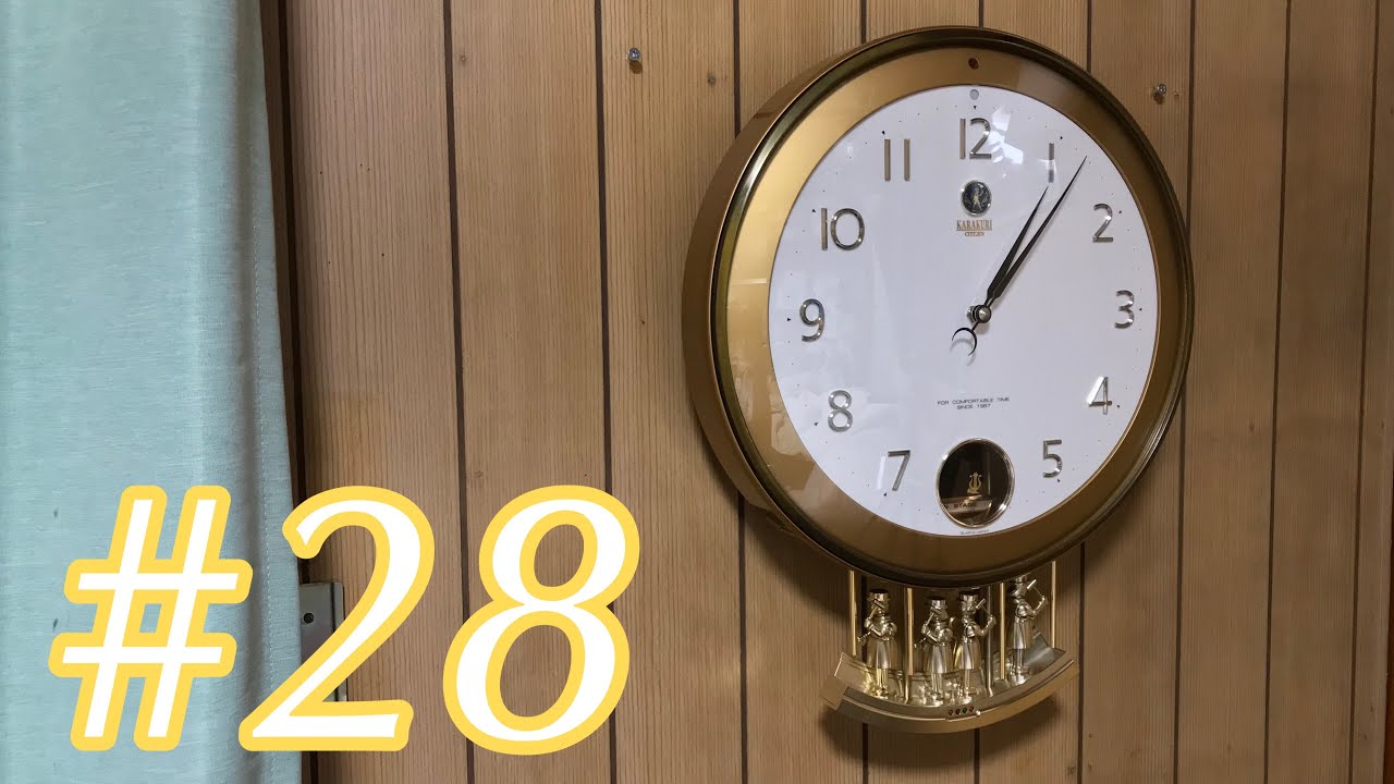 28】RHYTHM リズム時計 4MH667-018 CITIZEN KARAKURI M667 - YouTube