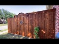 New Cedar fence installation timeplase