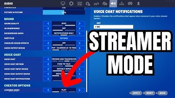 How to Turn On/Off Streamer Mode in Fortnite - Enable/Disable Licensed Music