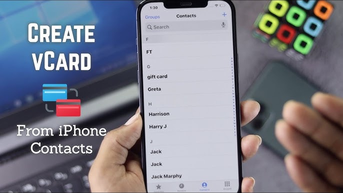 Как создать файл VCF на iPhone