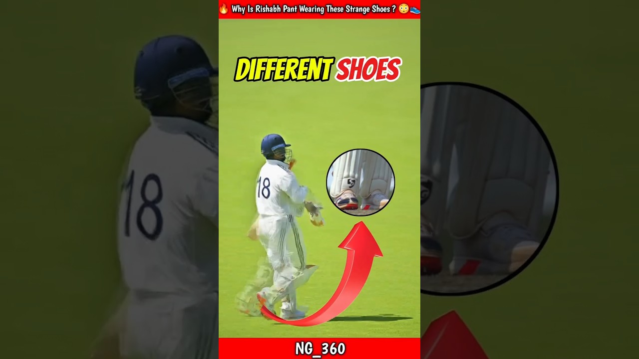 🔥 Why Is Rishabh Pant Wearing These Strange Shoes ? 😳👟 