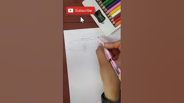 Lightning Mcqueen car drawing tutorial | How to draw lightning mcqueen car/Cartoon car easy