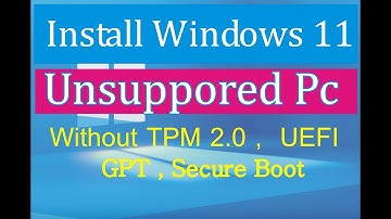 How to Install Windows 11 ||  Unsupported PC or Hardware || Without TPM 2.0 | BOIS UEFI