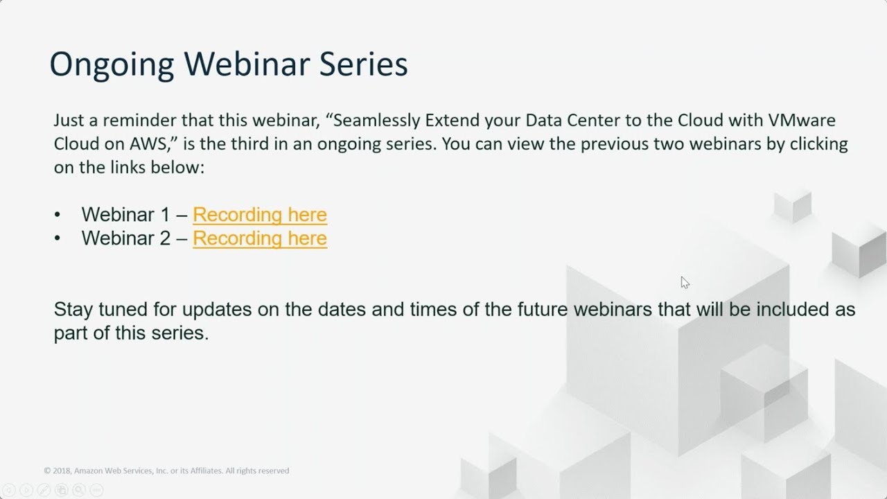 VMware Cloud on AWS Data Center Extension Deep Dive - YouTube