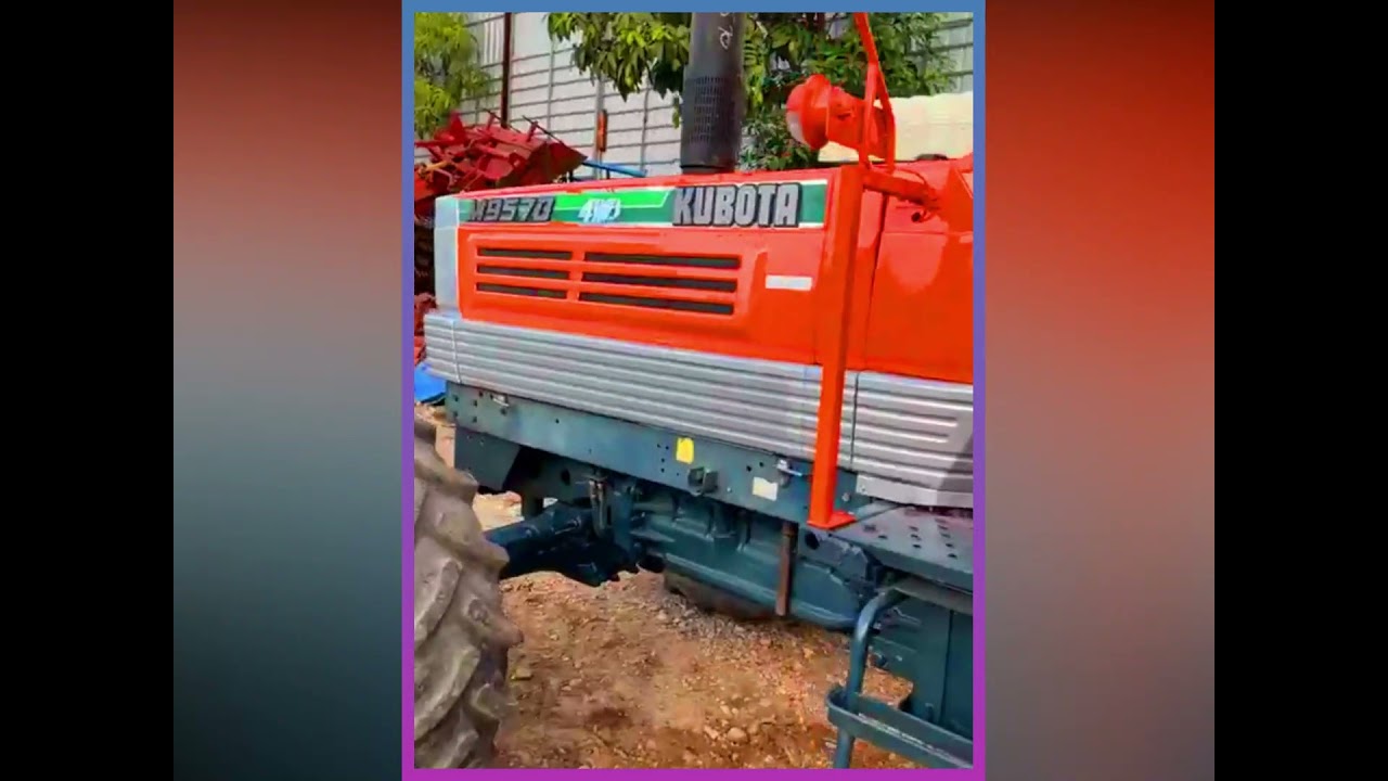👉 ត្រាក់ទ័រជប៉ុន KUBOTA M9570 កំលាំង95សេស ប៉ុង2