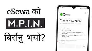 How To Reset eSewa MPIN 2024! eSewa MPIN Forgot?