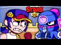 Arcade battle  fang and buster vs street ninja tara and heroine bibi  brawl stars animation