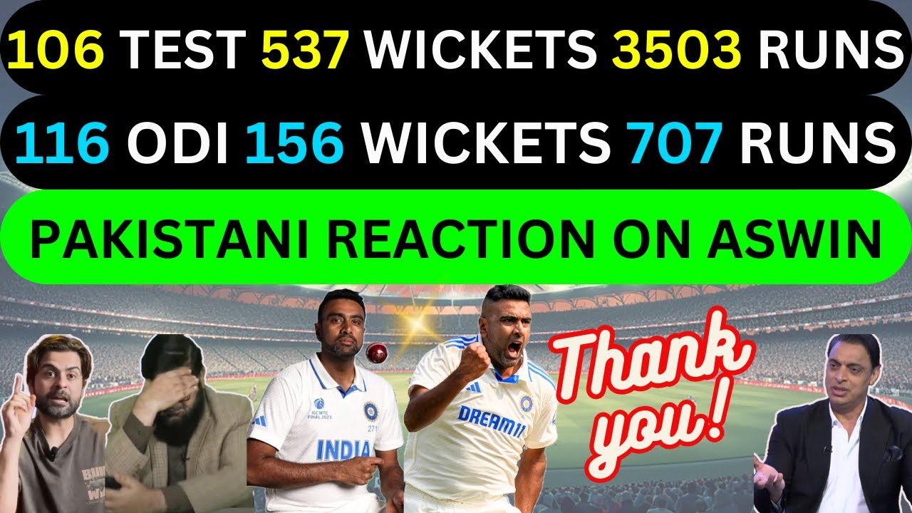 Pakistanis React to Indian Cricket Legend R Ashwin's SHOCKING Retirement | Pakistani Reaction
