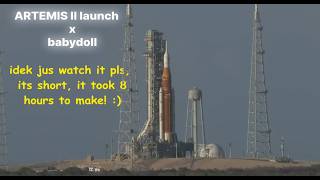 the Artemis II launch, but I put some cool music over it. screenshot 4