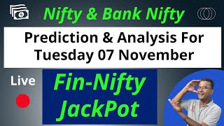 Nifty Prediction and Bank Nifty Analysis for Tuesday, 7 November 2023, Fin-Nifty Tomorrow, Sensex