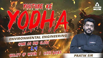 GATE Environmental Engineering | Quality Of Water #1 | GATE 2023 Preparation Civil Engineering