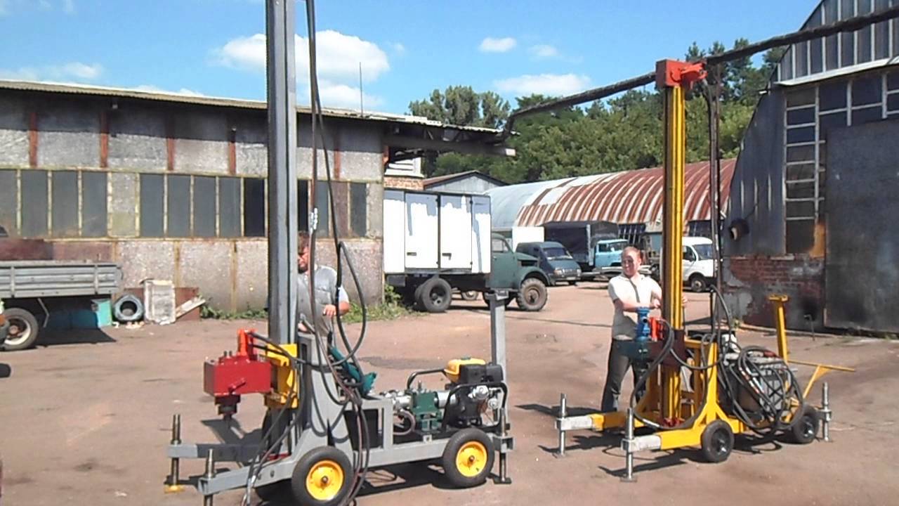 Малогабаритные буровые установки - YouTube