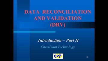 Data Reconciliation and Validation - Introduction II