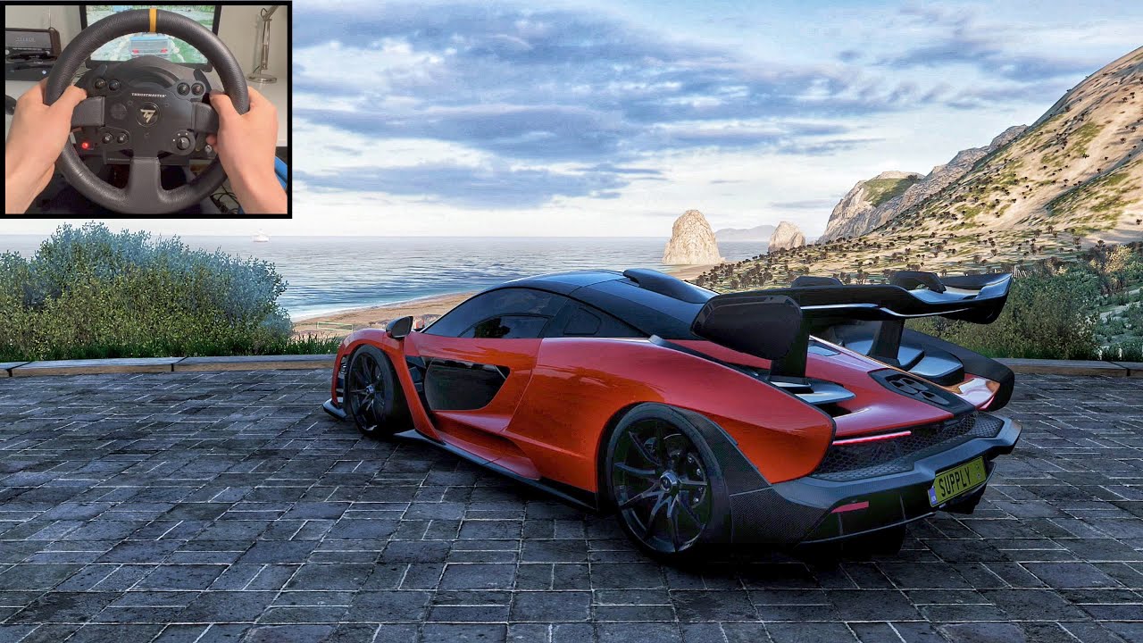 Sunrise drive in McLaren Senna | Forza Horizon 5 | Thrustmaster TX Steering Wheel Gameplay (4K)