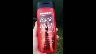 How To Use Mothers Back To Black Trim And Plastic Restorer