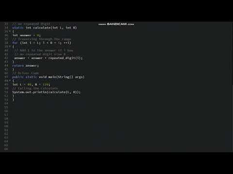 Distinct Digit Number HackerRank Code in Java.