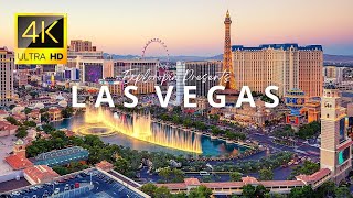 Las Vegas, Nevada, USA 🇺🇸 in 4K ULTRA HD 60FPS at night by Drone