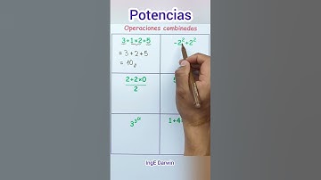 Operación combinada con potencias 😃✌️ #ingedarwin #matematicas