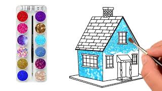 House Drawing for Kids House | Coloring Pages for Kids Best