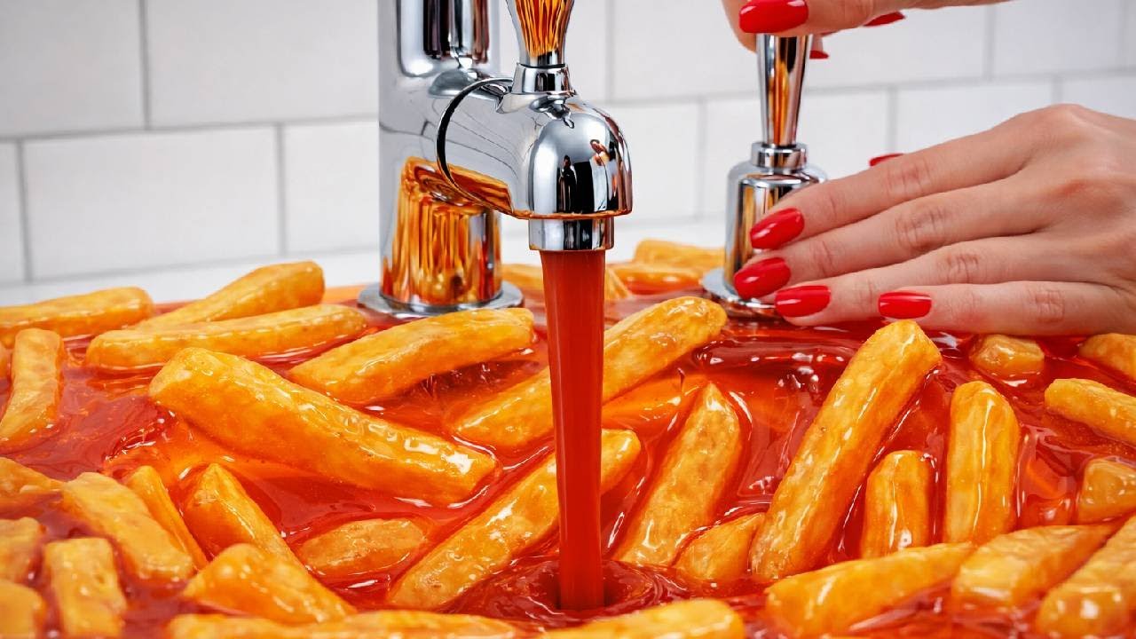 Satisfying CGI Jelly Sink Textures with Flowing Cream | Relaxing ASMR✨🎐