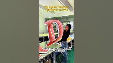 Popular new luminous signage! #signage #sign #neon #ledsign #lamplight #logo #led #3d #diy