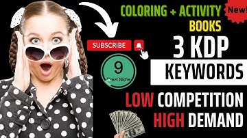 3 Profitable Amazon KDP Keywords Coloring Book + Activity Low Content Books II #KDP #kdpkeywords