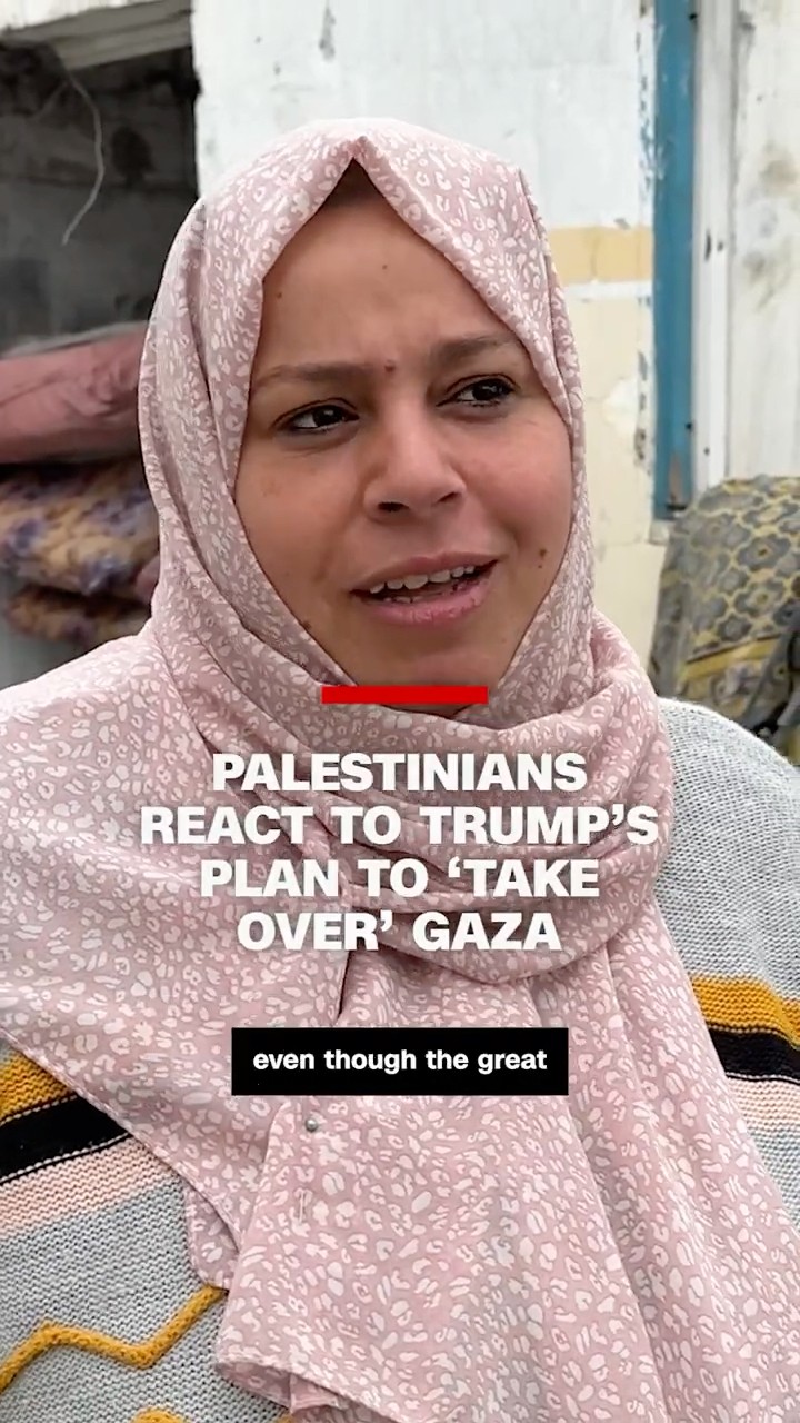 Palestinians react to Trump's plan to 'take over' Gaza