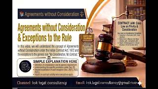Agreements without Consideration