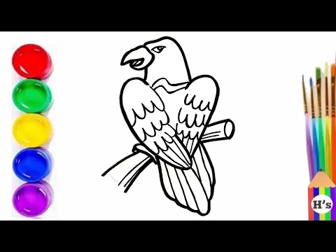 How To Draw an Eagle | Bald Eagle | Bolalar uchun burgut rasm chizish | рисунок орла для детей