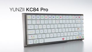 Yunzii Kc84 Pro Mechanical Keyboard + Pbt Doodle Keycap Set Unboxing