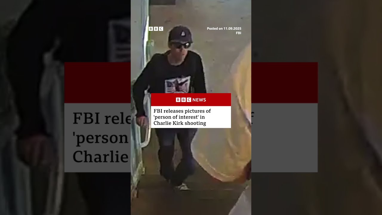 FBI Releases Images Of Person Interest In Charlie Kirk Shooting CharlieKirk BBCNews