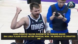 Doncic Waves Goodbye To Former Kings GM Vlade Divac After Crucial Win: \\