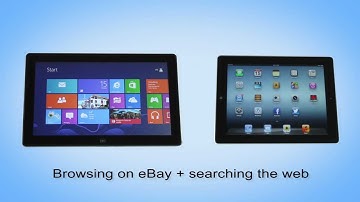 Windows 8 & IE10 vs. iOS & Safari -- Browsing eBay + searching the Web