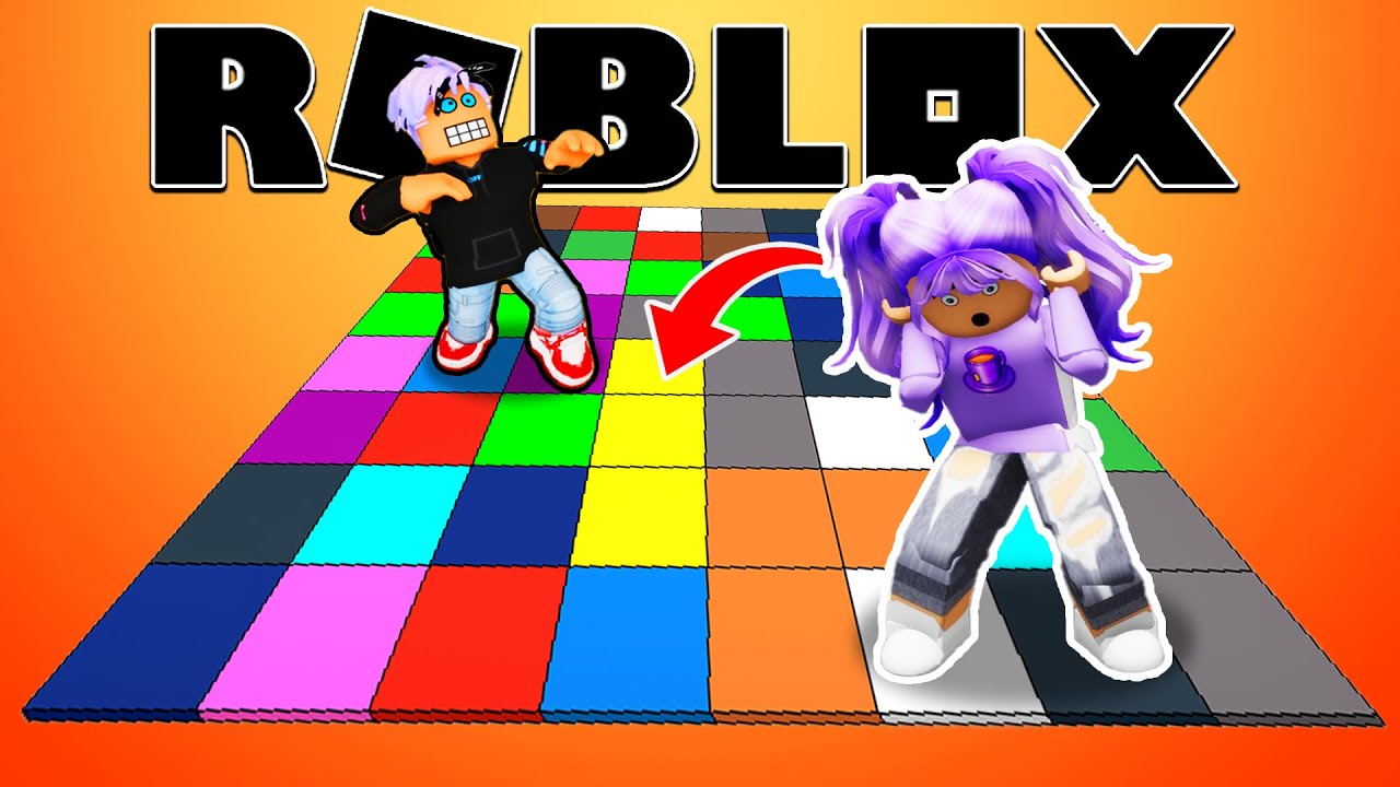 Wir müssen auf der RICHTIGEN Farbe stehen! Color Block Fall Roblox ...