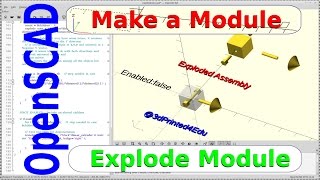 OpenSCAD - utility - explode() module Profile
