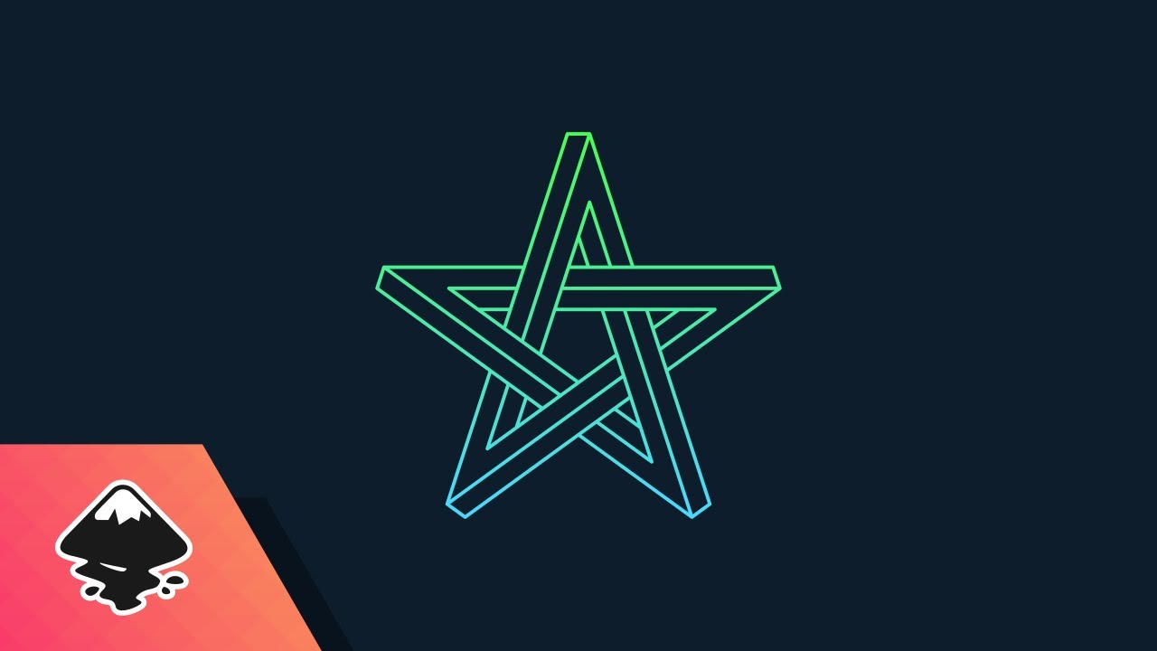 Inkscape Tutorial: Impossible Star Logo - YouTube