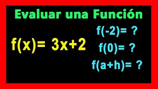 ✅👉 Como Evaluar una Funcion