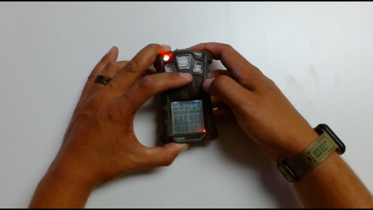 How to Access The Menu - MSA Altair 4XR