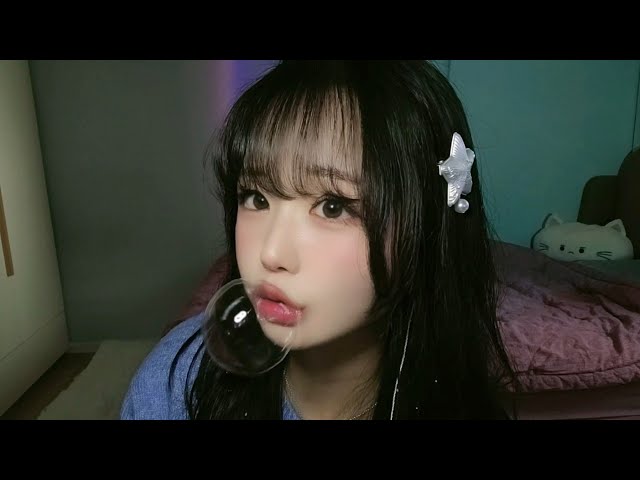 ASMR Mouth Sounds of a Girl with Soap Bubbles🫧 | Breathing & Ear Blowing