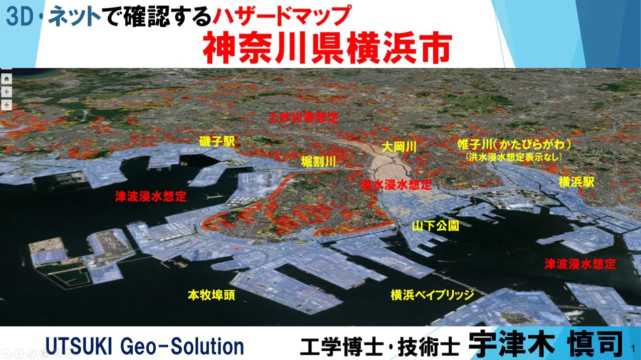 ネット 3d図で確認するハザードマップ 神奈川県横浜市 Youtube